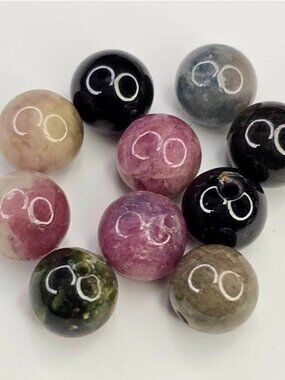 Natural Tourmaline Beads /Carat Weights: 28.59 ct /Size: 7 mm
